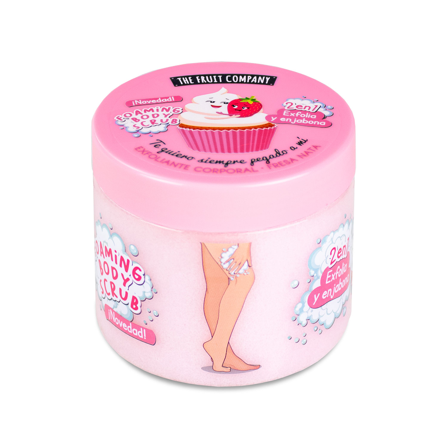 Carton de 6 exfoliants corporels 2en1 400G (2,44€ l'unité) - Fraise Chantilly – Image 1