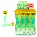 Présentoir de 16 (0,77€ pièce) : Gloss à lèvres OIL GLOW - Vert