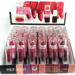 Présentoir de 24 (1,12€ pièce) : Rouge à Lèvres 6 couleurs 24H MAT - EASY PARIS
