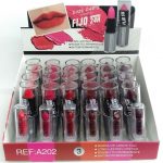 Présentoir de 24 (1,12€ pièce) : Rouge à Lèvres 6 couleurs FIXE 24H - EASY PARIS