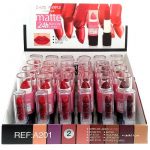 Présentoir de 24 (soit 1,05€ unité) Rouges à lèvres Mats 24h