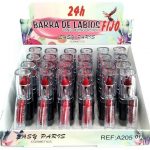 Présentoir de 24 (soit 1,12€ unité) Rouges à lèvres Fixation 24h