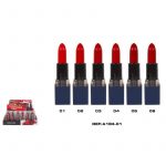 Présentoir de 24 (1,12€ pièce) : Rouge à Lèvres 6 couleurs 24H. FIXE - EASY PARIS
