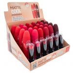 Présentoir de 24 (soit 0,95€ l'unité) : Rouge à lèvres Mat Cool 24H