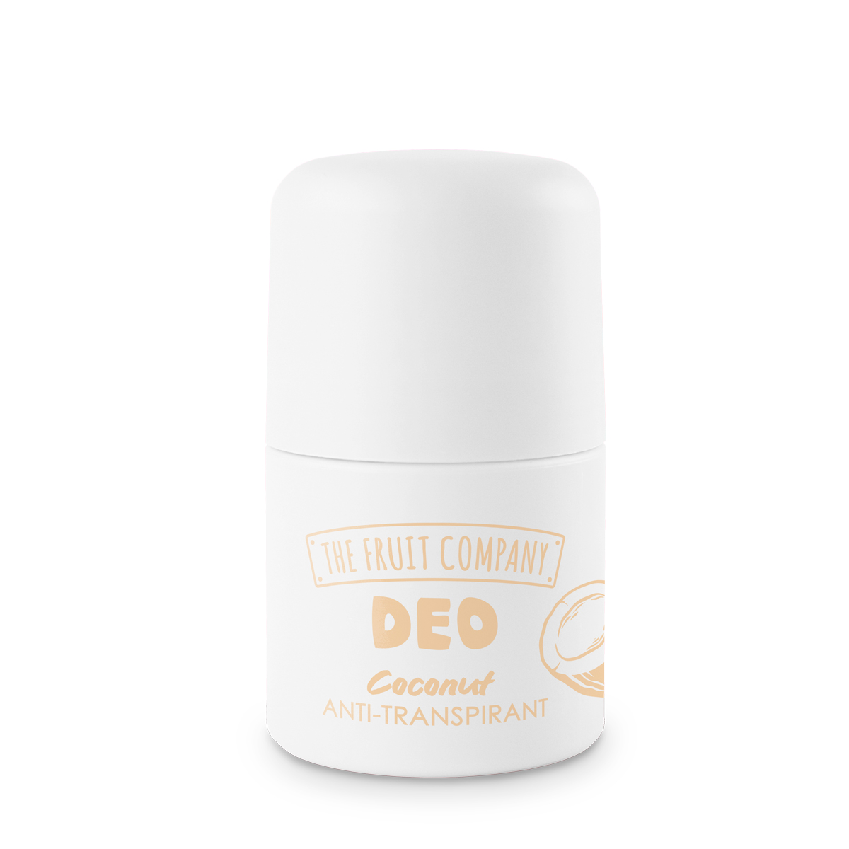 10880012 Carton de 12 (1,57€ l'unité)☁️ Déodorant Roll-On Anti-Transpirant Coco - THE FRUIT COMPANY – Image 1