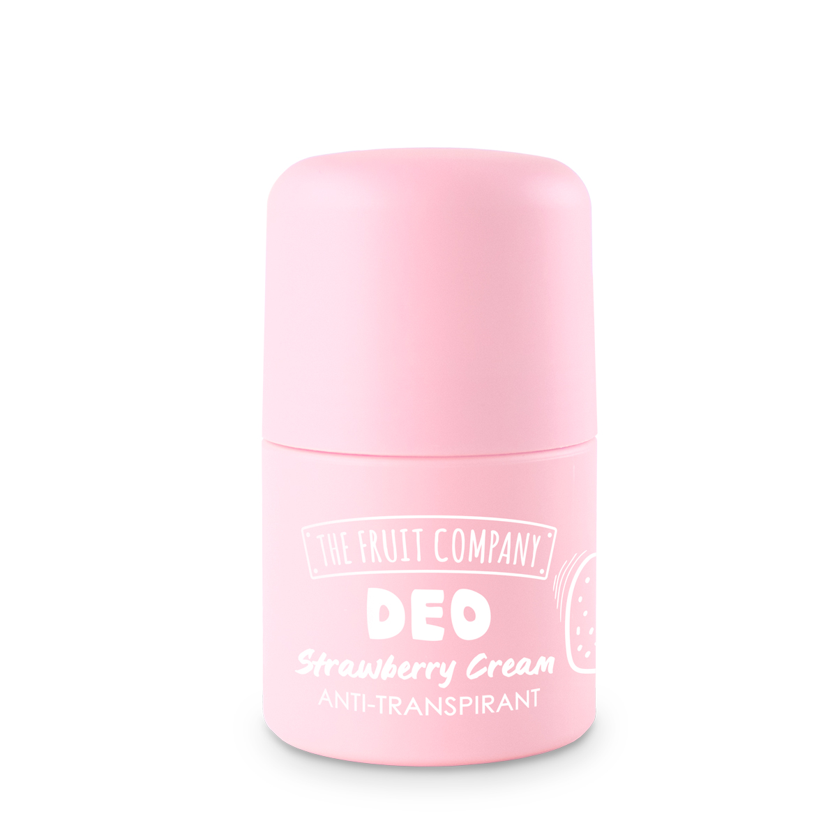 10880013 Carton de 12 (1,57€ l'unité)☁️ Déodorant Roll-On Anti-Transpirant Fraise Chantilly - THE FRUIT COMPANY – Image 1