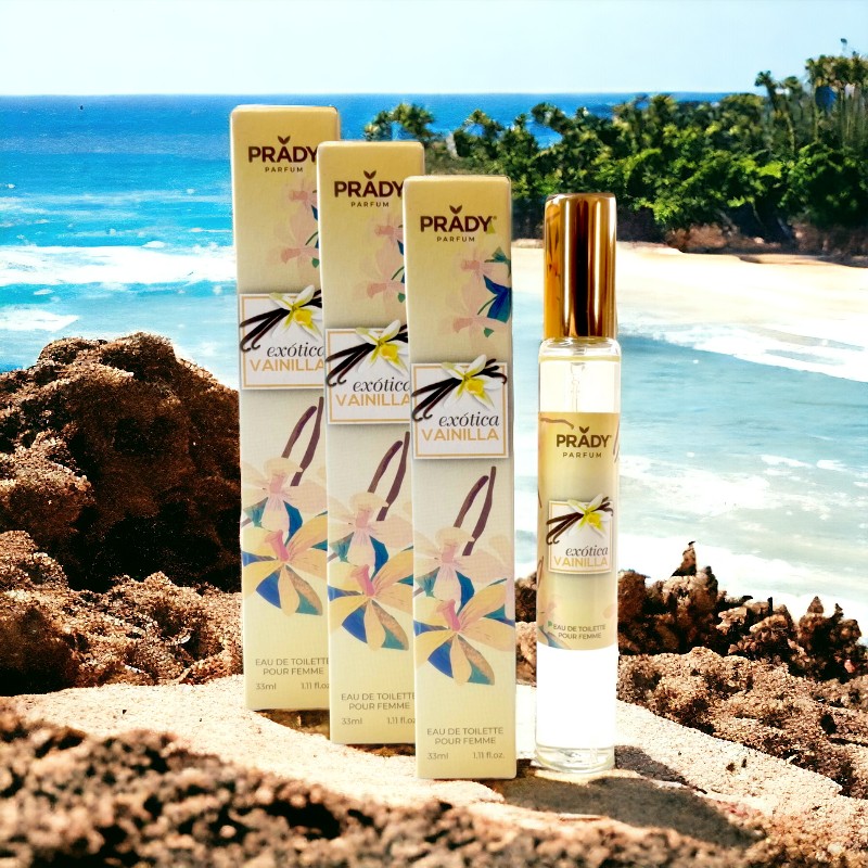 11-1-1.jpg Lot de 6 (soit 1,75€ unité) : Eau de toilette générique femme VANILLE Prady – 33ml – Image 1