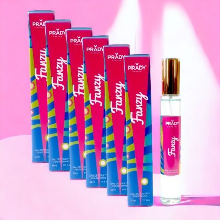 Lot de 6 (soit 1,75€ unité) : Eau de toilette générique femme FANZY Prady – 33ml