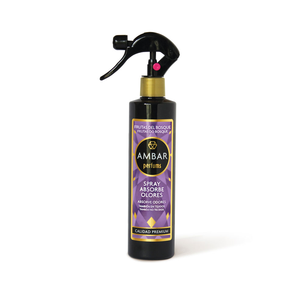 AMBAR_SPRAY-280ML_FRUTAS-DEL-BOSQUE_B.jpg Présentoir de 12 sprays Désodorisants liquide Fruits des Bois (soit 2,30€ pièce) – Image 1