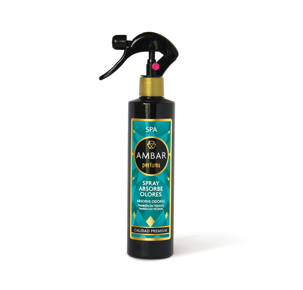 AMBAR_SPRAY-280ML_SPA_B.jpg Présentoir de 12 : Spray désodorisant liquide - SPA (soit 2,30€ pièce) – Image 1