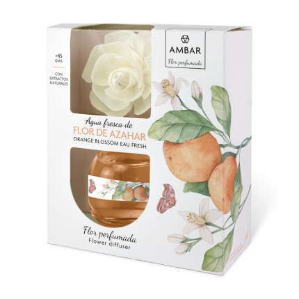 Pack de 10 : Fleurs parfumées à la fleur d'oranger Ambar (Soit 2,70€ pièce)