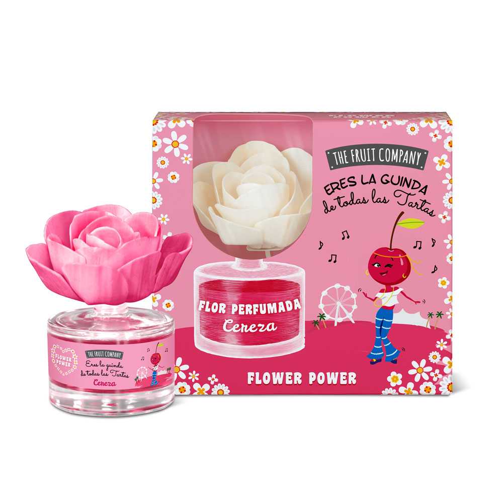 Fleur-parfumee-dambiance-Cerise.jpg Pack de 8 (soit 4,20€ pièce) : Fleurs d'ambiance parfumée à la cerise - 55ml – Image 1