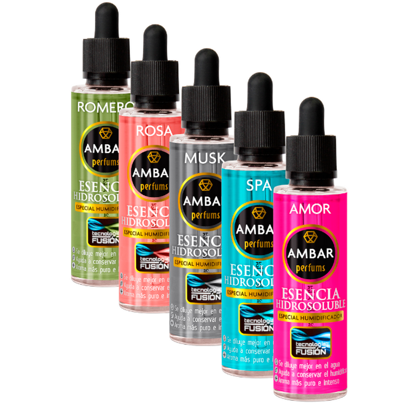 Lot-dessence-hydrosoluble-ambar-.png Pack éco - Mélange varié de 10 : Essence parfumée pour humidificateur Ambar (Soit 1,50€ pièce) – Image 1