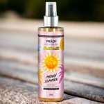 Lot de 12 (soit 2,10€ pièce) : Brume parfumée et pailletée corps et cheveux "Monoi" - Prady – Image 2