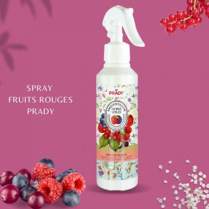 Lot de 6 : Spray parfumé parfum fruits rouges (Soit 1,65€ pièce) - 220ml Prady