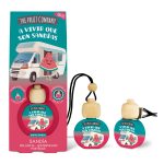 Carton de 14 (1,49€ Unité) 🚗 Désodorisant Voiture Suspendu & Clip Pastèque - THE FRUIT COMPANY 🍓🥥