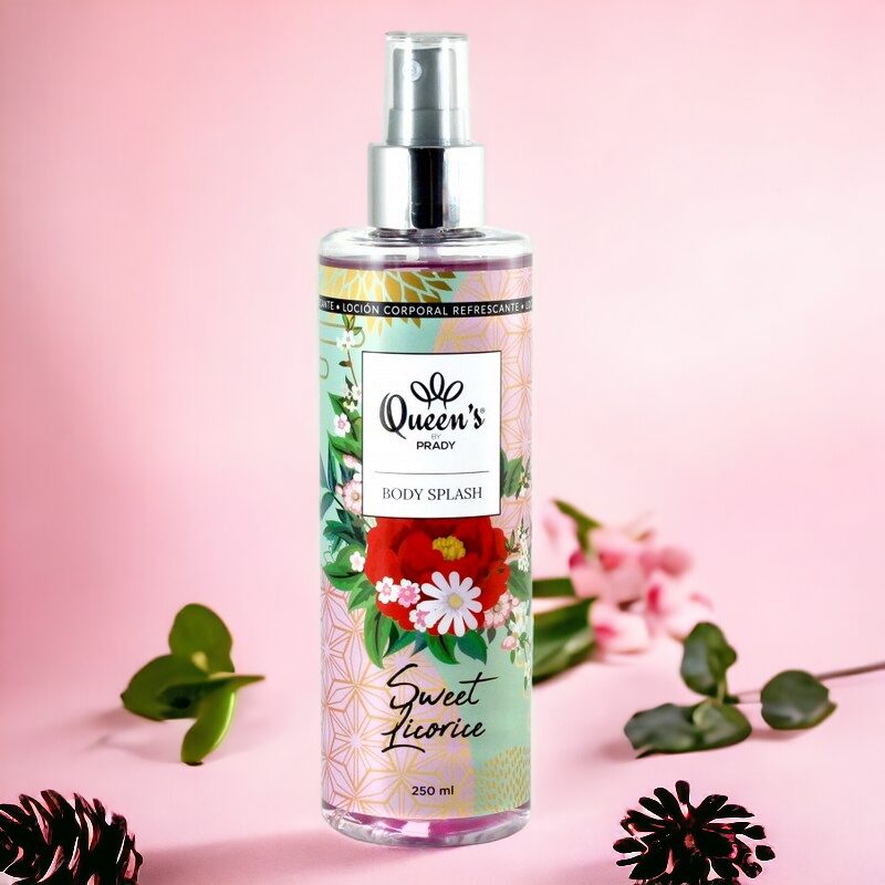 body-splash-queen-s-sweet-licorne-1-PhotoRoom.jpg Lot de 4 (soit 2,50€ pièce) : Brume corporelle rafraichissante "SWEET LICORICE" - Prady – Image 1