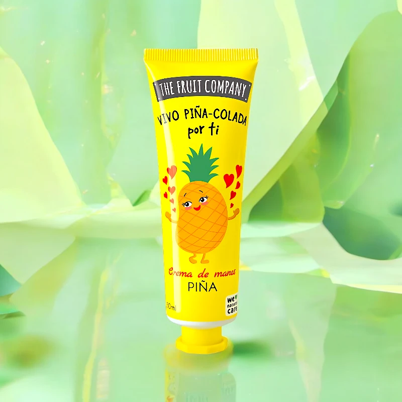 creme-de-main-ananas-1.webp Lot de 14 (1,16€ Pièce) : Crème pour mains parfumée à l'ANANAS 50ml - TFC – Image 1