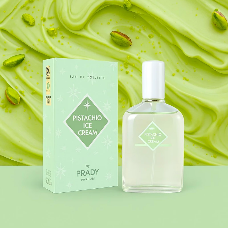 eau-de-toilette-pistachio-ice-cream-prady-1.webp Lot de 5 (1,90€ Pièce) : Eau de Toilette PISTACHIO ICE CREAM – PRADY 90 ml – Image 1