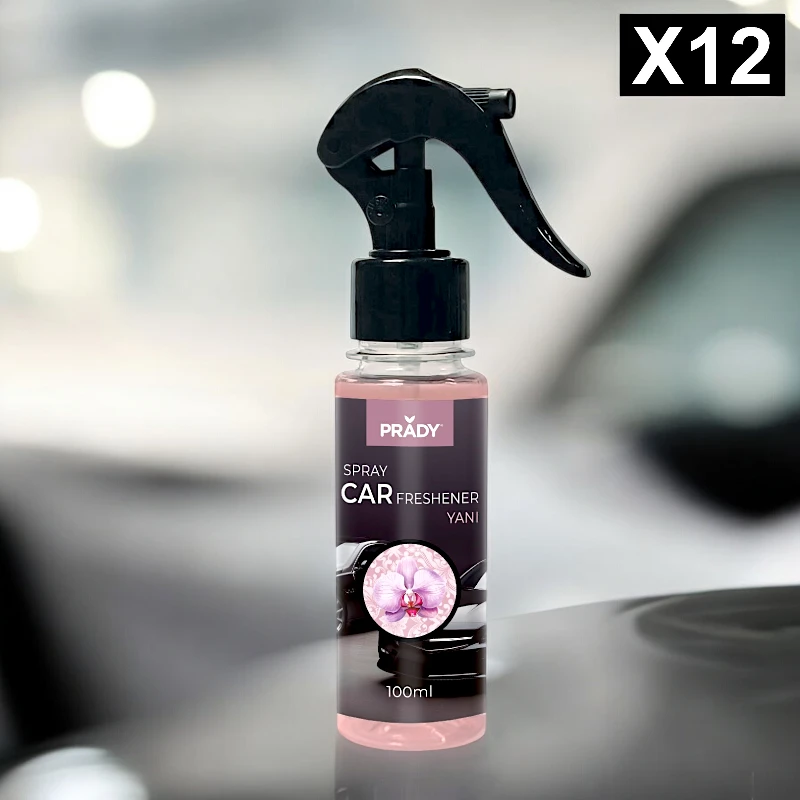 fournisseur-de-spray-de-voiture-prady-parfum-yani-12.webp Lot de 12 (soit 1,45€ pièce) : Spray d'Ambiance Parfumé Voiture 100ml - YANI - Prady – Image 1