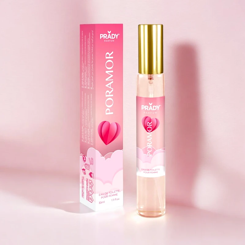 grossiste-eau-de-toilette-33ml-prady-femme-poramor.webp Lot de 36 (0,98€ Pièce) : Eau de toilette générique Poramor 33ml - Prady – Image 1