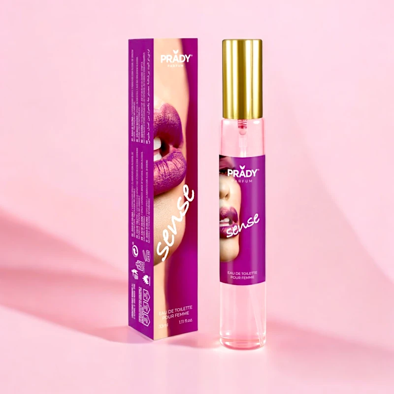 grossiste-eau-de-toilette-33ml-prady-femme-sence.webp Lot de 36 (0,98€ Pièce) : Eau de toilette générique Sense 33ml - Prady – Image 1
