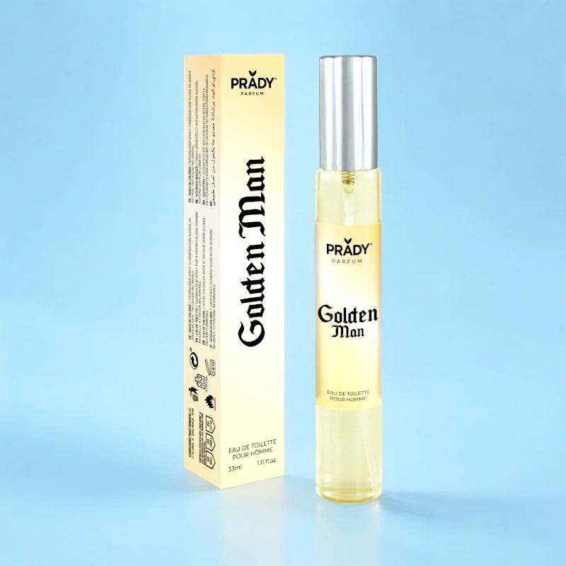 grossiste-eau-de-toilette-33ml-prady-homme-golden-man.webp Lot de 36 (0,98€ Pièce) : Eau de toilette générique Golden Man 33ml - Prady – Image 1