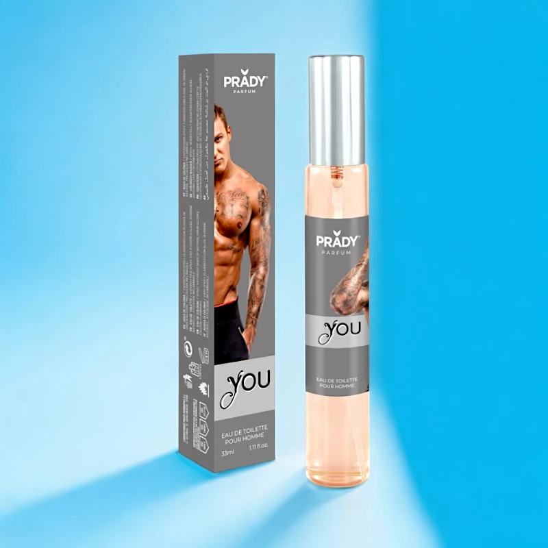 grossiste-eau-de-toilette-33ml-prady-homme-you.webp Lot de 36 (0,98€ Pièce) : Eau de toilette générique You 33ml - Prady – Image 1