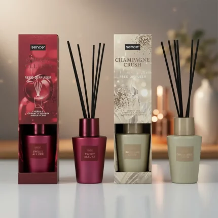 🌹🍾 Lot de 6 (Soit 4,55€ Pièce) : Mikado Diffuseur SENCE Collection "Night Luxe" (Assortiment) ✨