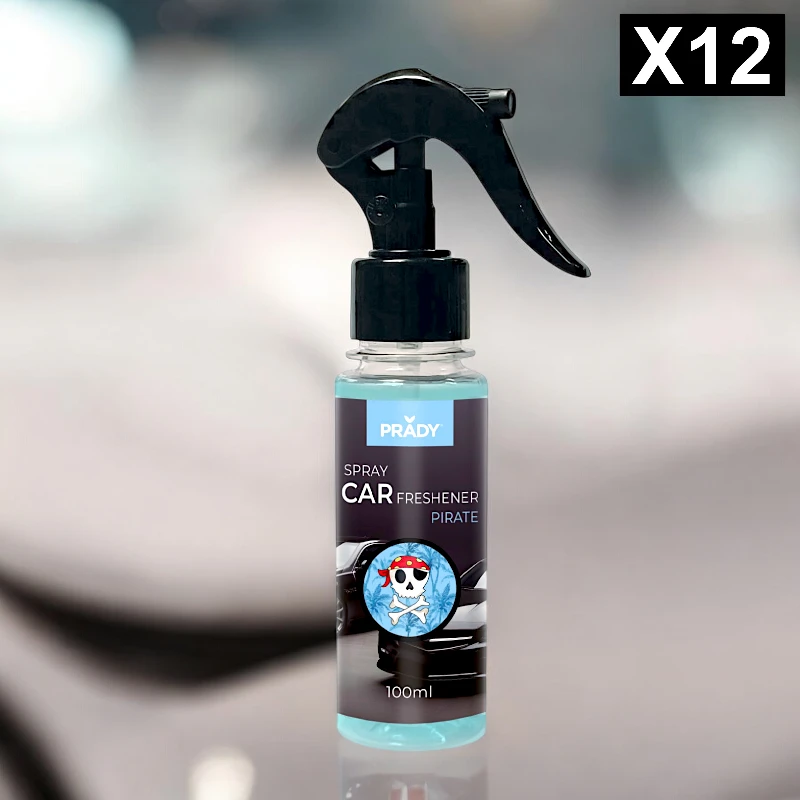 grossiste-en-spray-de-voiture-prady-parfum-pirate-12.webp Lot de 12 (soit 1,45€ pièce) : Spray d'Ambiance Parfumé Voiture 100ml - PIRATE - Prady – Image 1