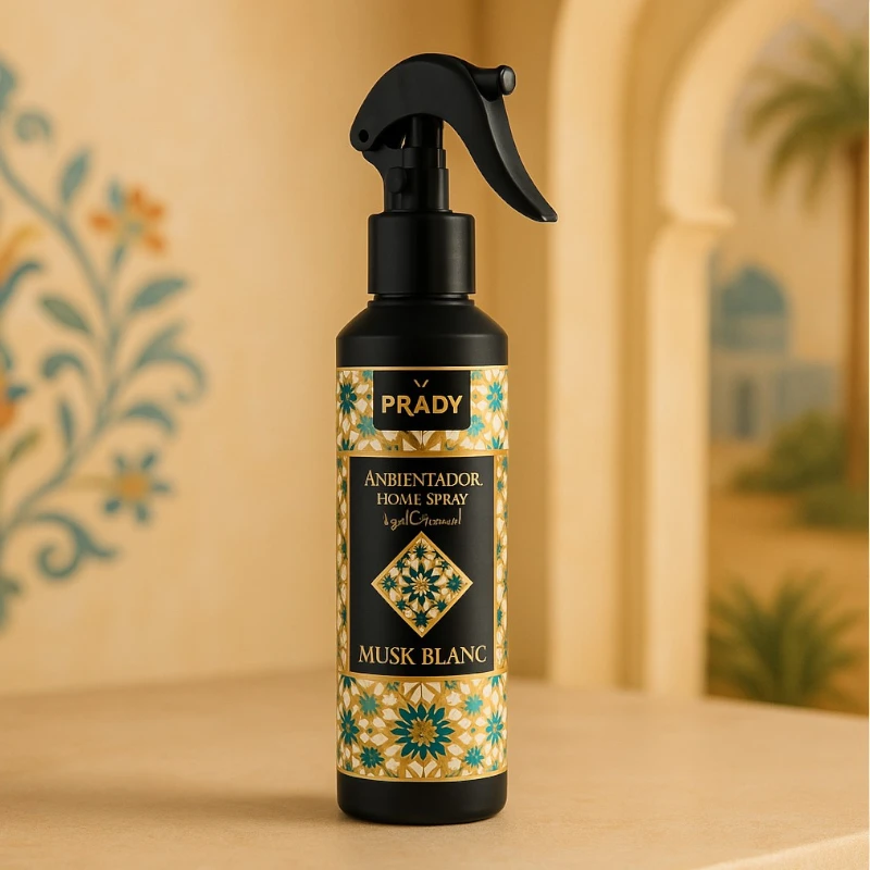 grossiste-en-spray-prady-musk-blanc-pas-cher-1.webp Carton de 12 (1,59€) : Spray Parfumé Musk Blanc - 220ml Prady – Image 1