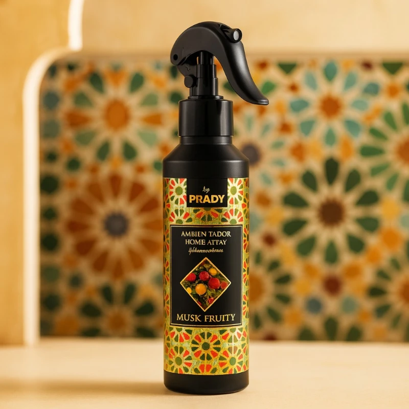 grossiste-en-spray-prady-musk-fruity-pas-cher-1.webp Carton de 12 (1,59€) : Spray Parfumé Musk Fruity - 220ml Prady – Image 1