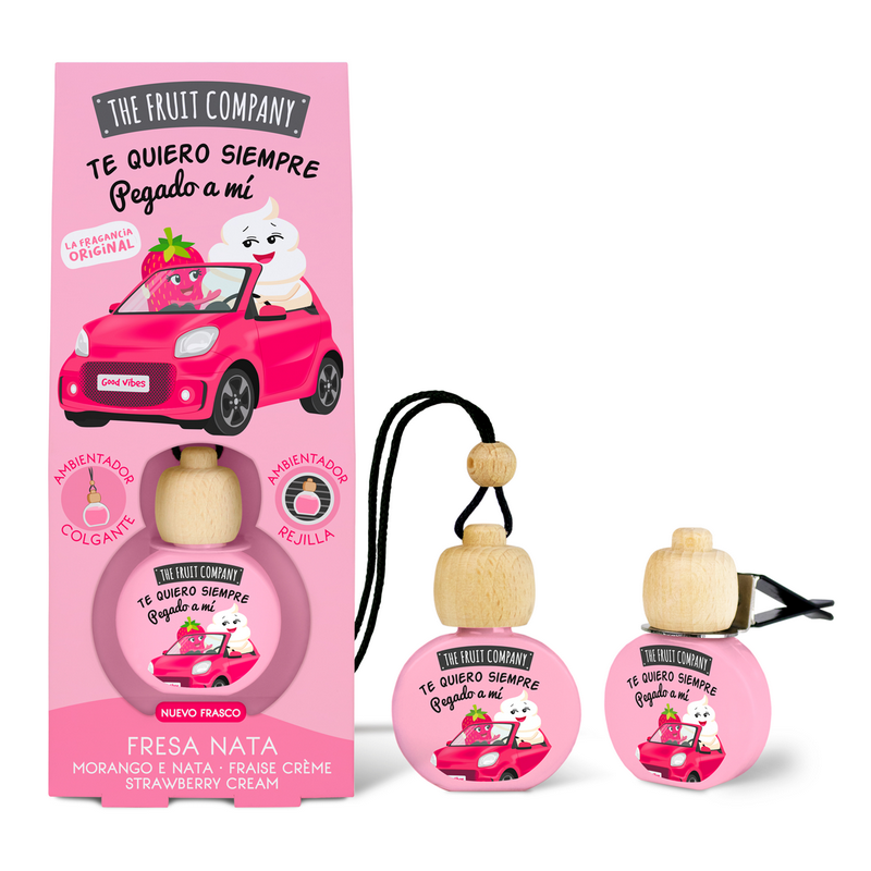 grossiste-parfum-de-voiture-fresa-nata-the-fruit-company-1-1.png Pack de 14 (soit 2,25€ pièce) : Parfum pour voiture 2 utilisations - Fraise Chantilly – Image 1