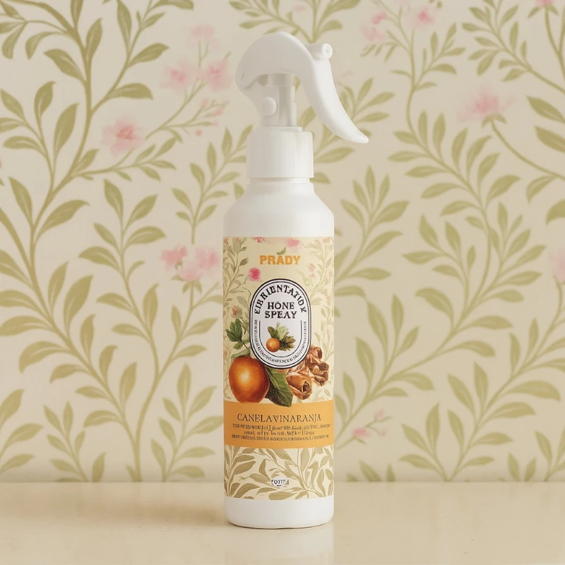 grossiste-spray-dambiance-prady-cannelle-orange.webp Carton de 12 (1,59€) : Spray Parfumé Cannelle Orange - 220ml Prady – Image 1