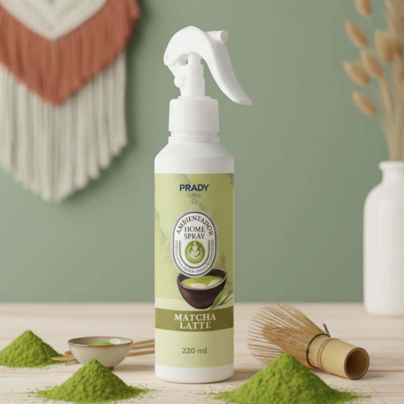 grossiste-spray-et-mikado-prady-6.webp Carton de 12 (1,59âŹ) : Spray d'Ambiance "Matcha Latte" 220 ml - Prady â Image 1