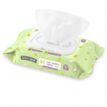 Carton de 12 (soit 2,20€ pièce) : Papier toilette humide 60 lingettes pomme par paquet - Taille XL – Image 2