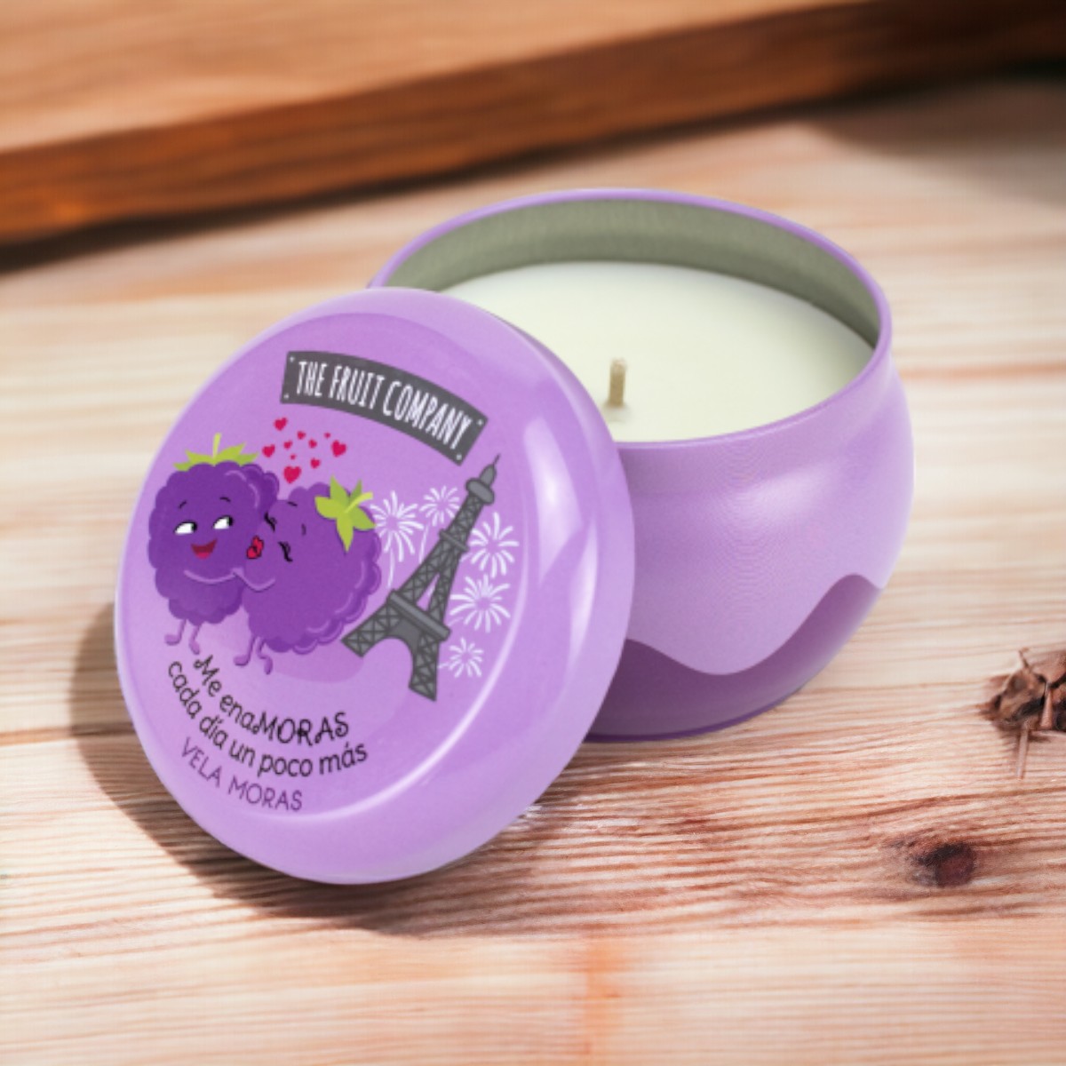 lot-de-bougie-the-fruit-company-mure-1.jpg Pack de 8 🕯️ (2,09€ pièce) : Bougie cire végétale parfum MÛRES - Durée 40h – Image 1