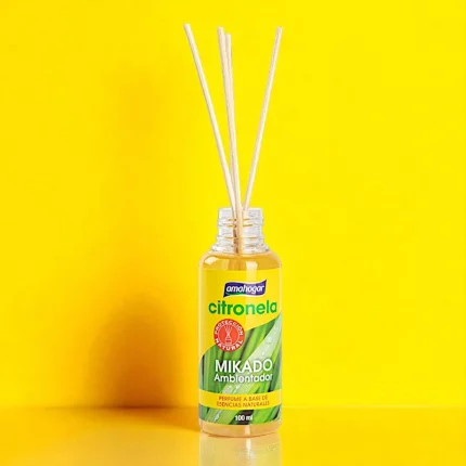 Carton de 12 (1,15€ Pièce) : Parfum d'ambiance Mikado Citronnelle - Amahogar