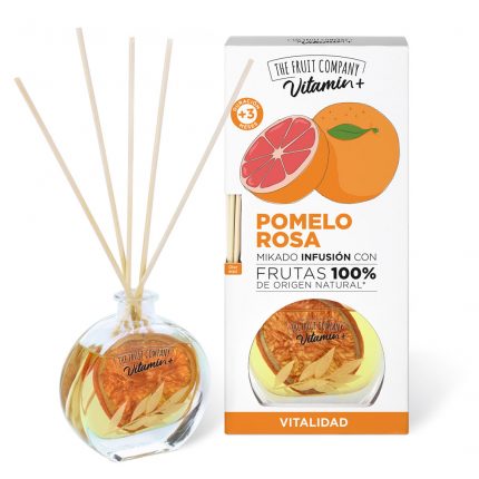 Pack de 10 (soit 5,20€ pièce) : Mikado pamplemousse rose  Vitamin+ 100% d'origine naturelle