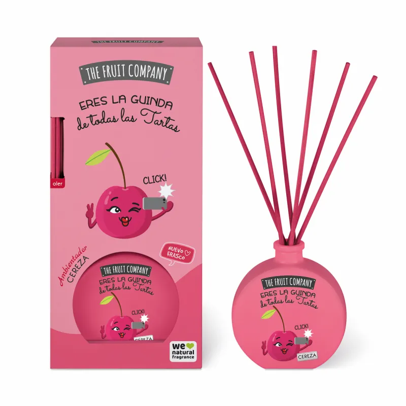 mikado-the-fruit-company-cerise-40ml Carton de 12 (2,40€ Unité) 🍓 Mikado Parfumée Cerise COLLECTION FRUITÉE (40 ml) - The Fruit Company 🍑 – Image 1