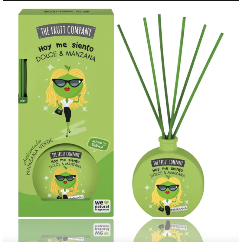 mikado-the-fruit-company-pomme-40ml Carton de 12 (2,40€ Unité) 🍓 Mikado Parfumée Pomme COLLECTION FRUITÉE (40 ml) - The Fruit Company 🍑 – Image 1