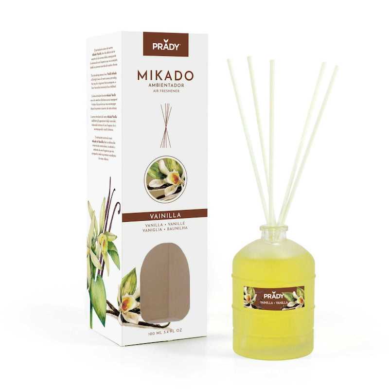 mikado-vainilla-prady Carton de 12 (1,49€ Unité) Diffuseur d’Ambiance Mikado “Vanille” - Prady – Image 1