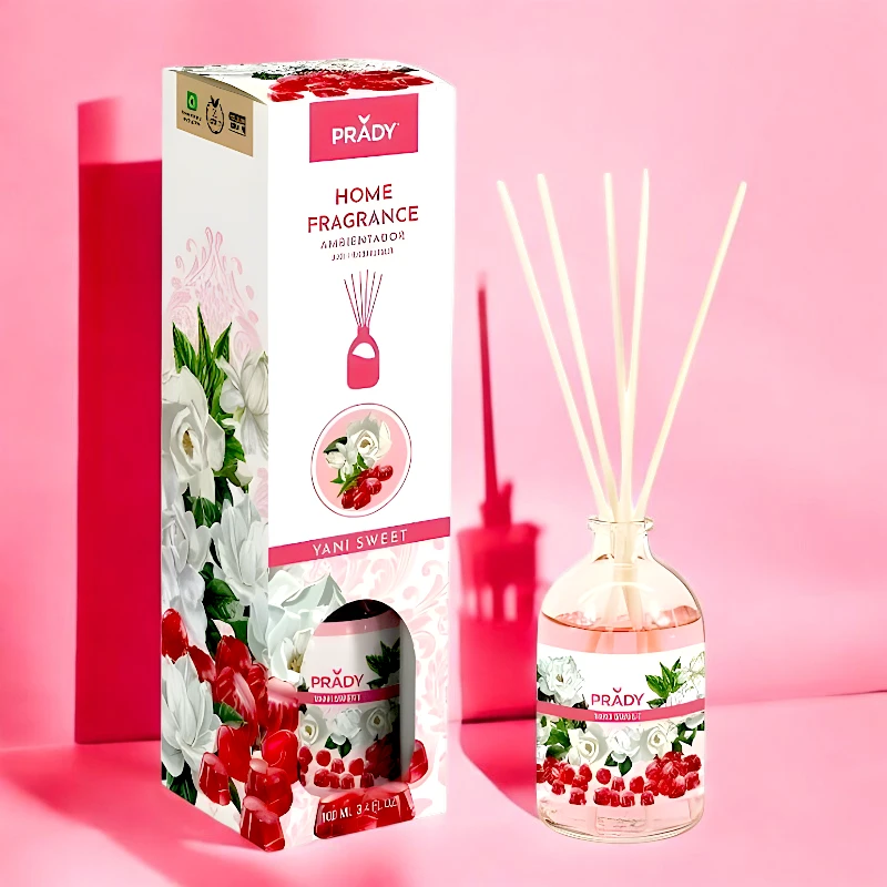 mikado-yani-sweet-prady-100ml-1.webp Carton de 12 (2,04€ Pièce) : Parfum D'ambiance Mikado "Yani Sweet" - Prady – Image 1