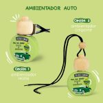 Pack de 14 (soit 2,25€ pièce) : Parfum pour voiture 2 utilisations - Pomme verte – Image 2