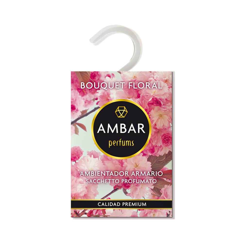 parfum-darmoire-bouquet-floral-ambar-1.jpg Lot de 20 : Parfum d'armoire à suspendre - Bouquet Floral (soit 0,85€ pièce) – Image 1