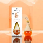 Lot de 4 (soit 1,50€ pièce) : Parfum de voiture à suspendre Ambre & Cèdre - AMBAR ZEN