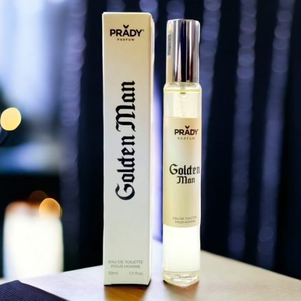 Lot de 3 (soit 1,95€ unité) : Eau de toilette générique homme GOLDEN MAN Prady – 33ml