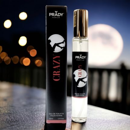 Lot de 3 (soit 1,95€ unité) : Eau de toilette générique femme CRAZY Prady – 33ml
