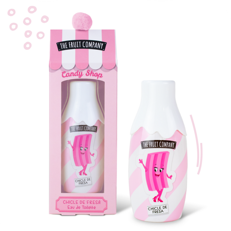parfum-the-fruit-company-chicle-de-fresa.png Lot de 6 (soit 3,60€ pièce) : Eau de toilette concentrée - Chewing-Gum fraise 40ml – Image 1