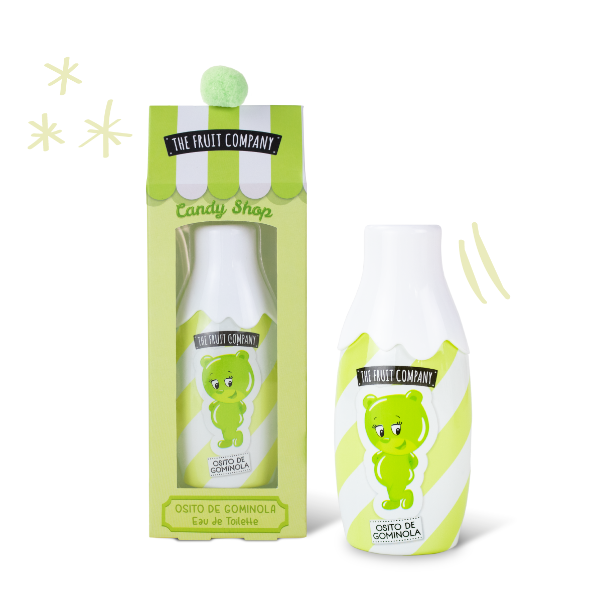 parfum-the-fruit-company-osito-de-gominola.png Lot de 6 (soit 3,60€ pièce) : Eau de toilette concentrée - Bonbon Ourson 40ml – Image 1